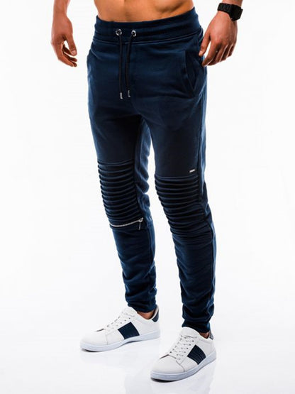 Men Fashion Folding Casual Trousers