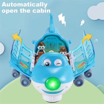 Kids 360 Rotating Electric LED  Airplane Toy