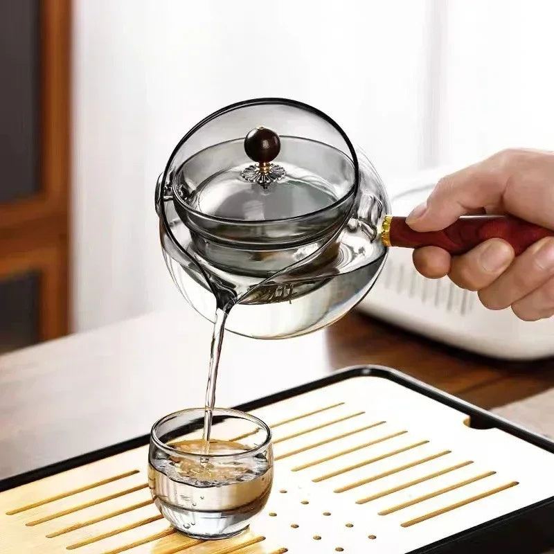 Semi-automatic Rotary Heat-resistant Tea Making Infuser