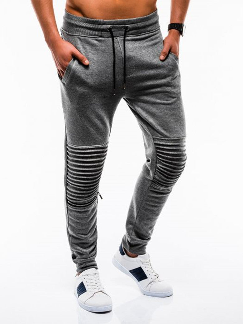 Men Fashion Folding Casual Trousers