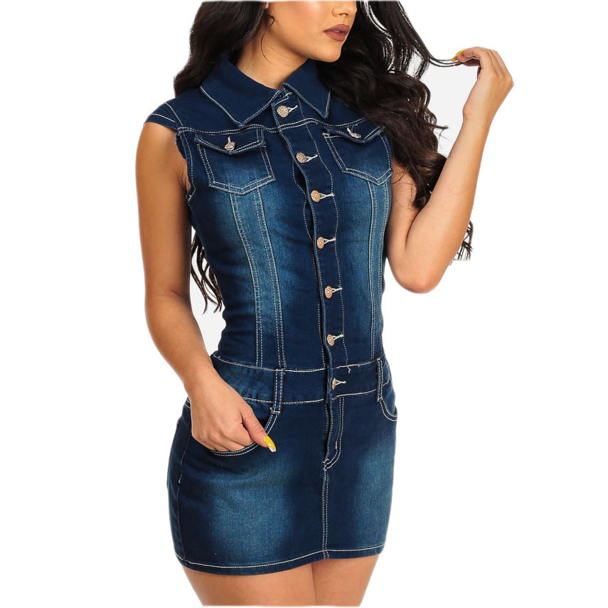 Women Denim Cotton Dress