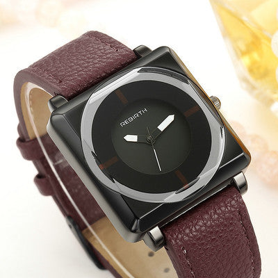 Men Quartz Square Belt Watch