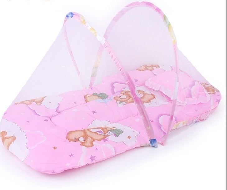 Kids Zipper Mosquito Net Sleeping Cushion