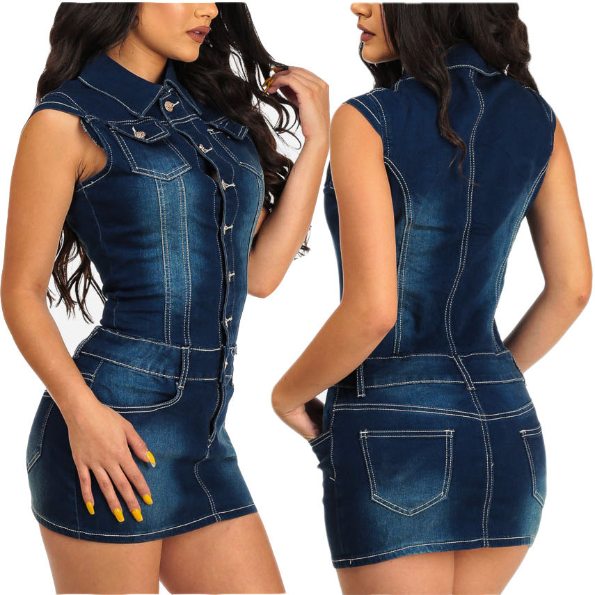 Women Denim Cotton Dress