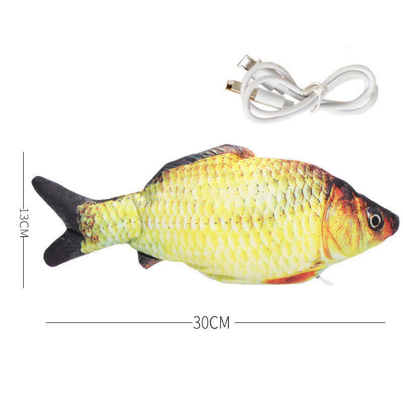 Pet Simulation Electric USB Beating  Fish Toy