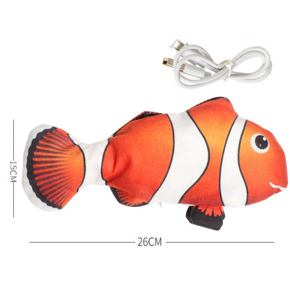 Pet Simulation Electric USB Beating  Fish Toy