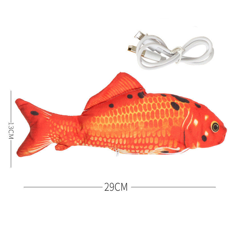 Pet Simulation Electric USB Beating  Fish Toy