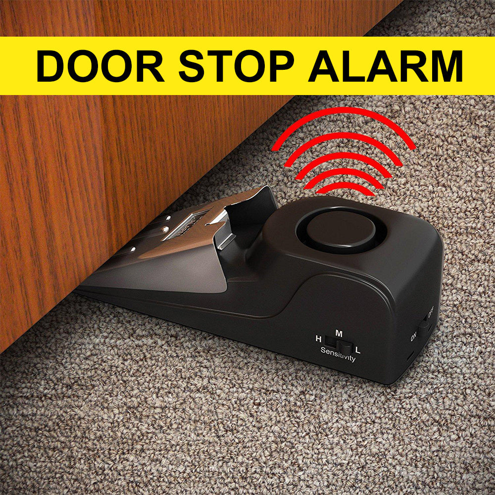 Wedge Door Stop Alarm System Device