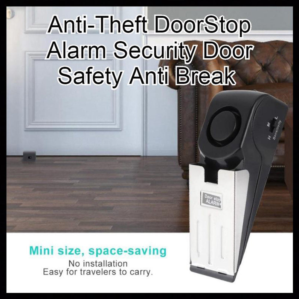 Wedge Door Stop Alarm System Device