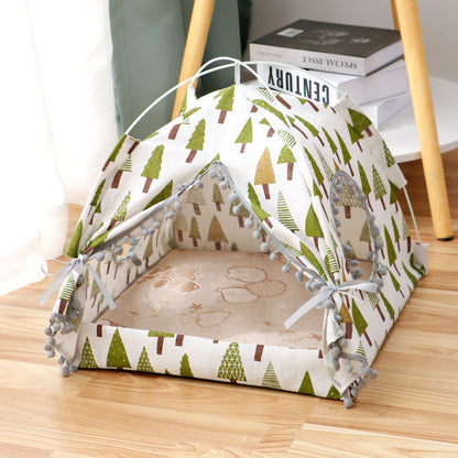 Cat Enclosed Tent  House