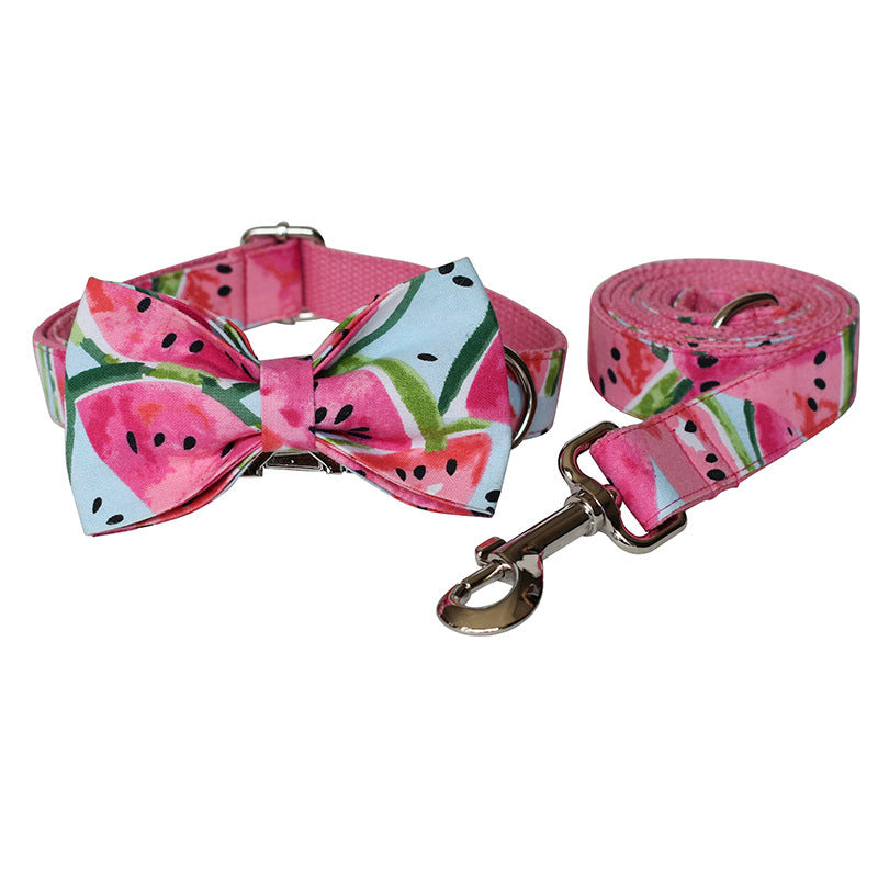 Pet Watermelon Supplies Collar Leash