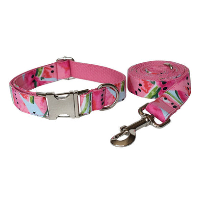 Pet Watermelon Supplies Collar Leash