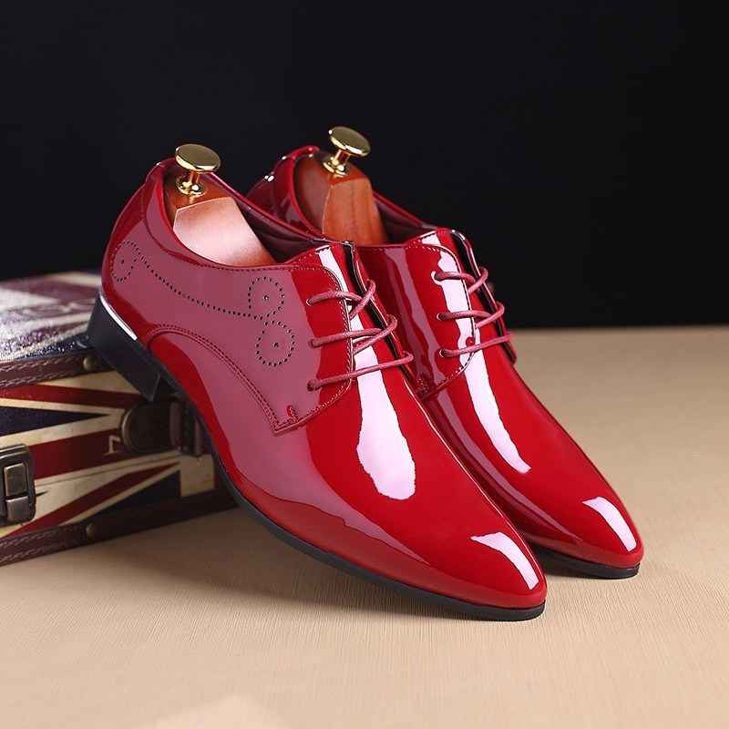 Men Business Casual Dress Leather  Shoes