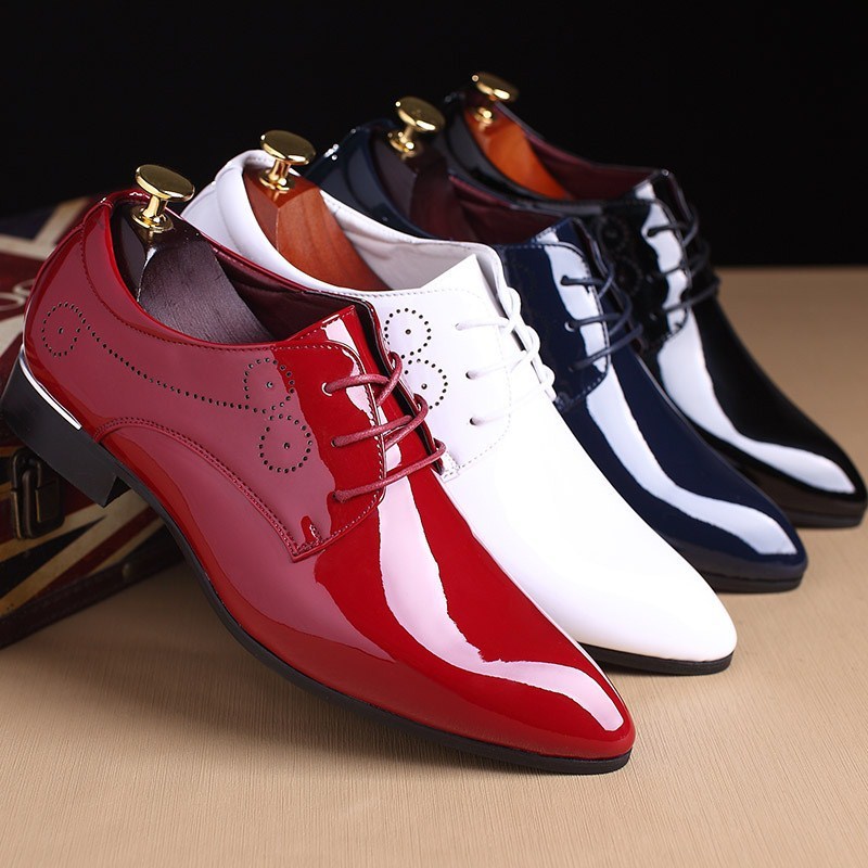 Men Business Casual Dress Leather  Shoes