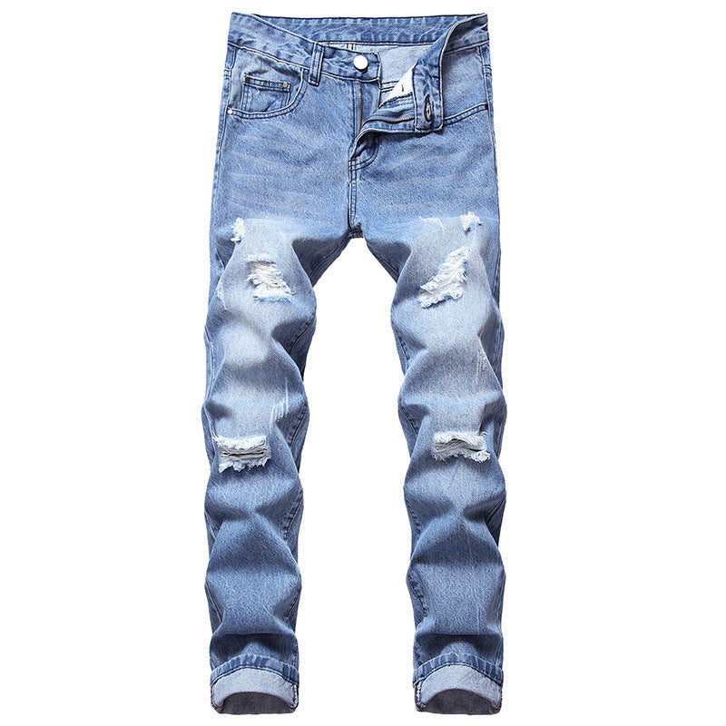 Men Fashion Ripped Cool Jeans