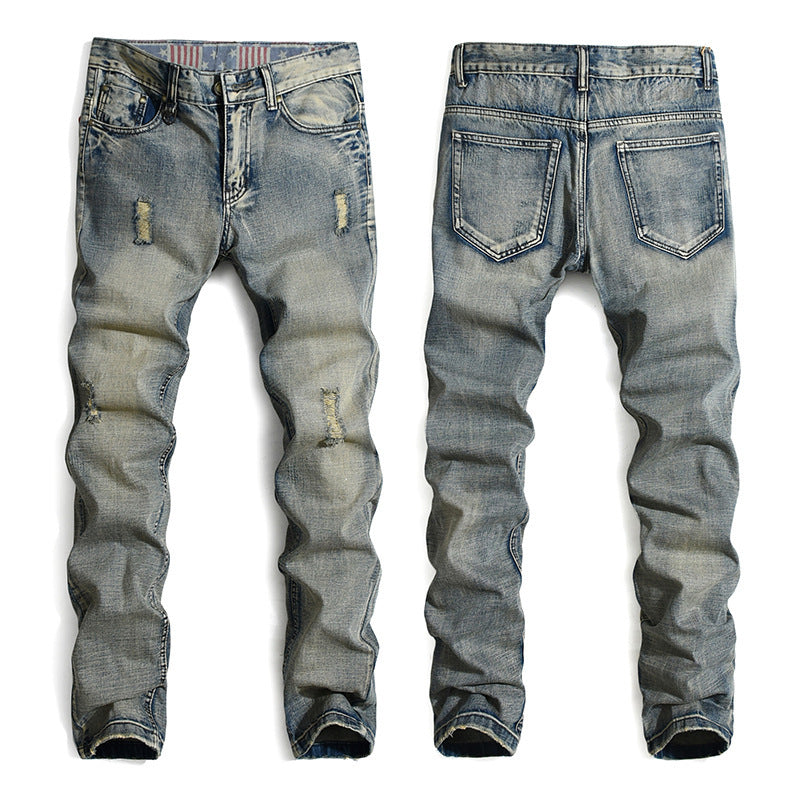 Men Fashion Ripped Cool Jeans