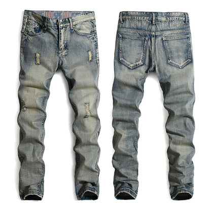 Men Fashion Ripped Cool Jeans