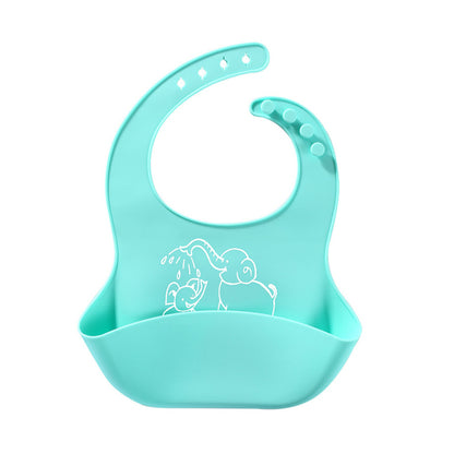 Baby Food Bib Meal Silicone Saliva Bag