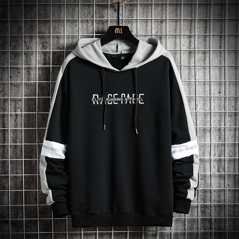 Men Fashion Long-Sleeved Casual  Hooded