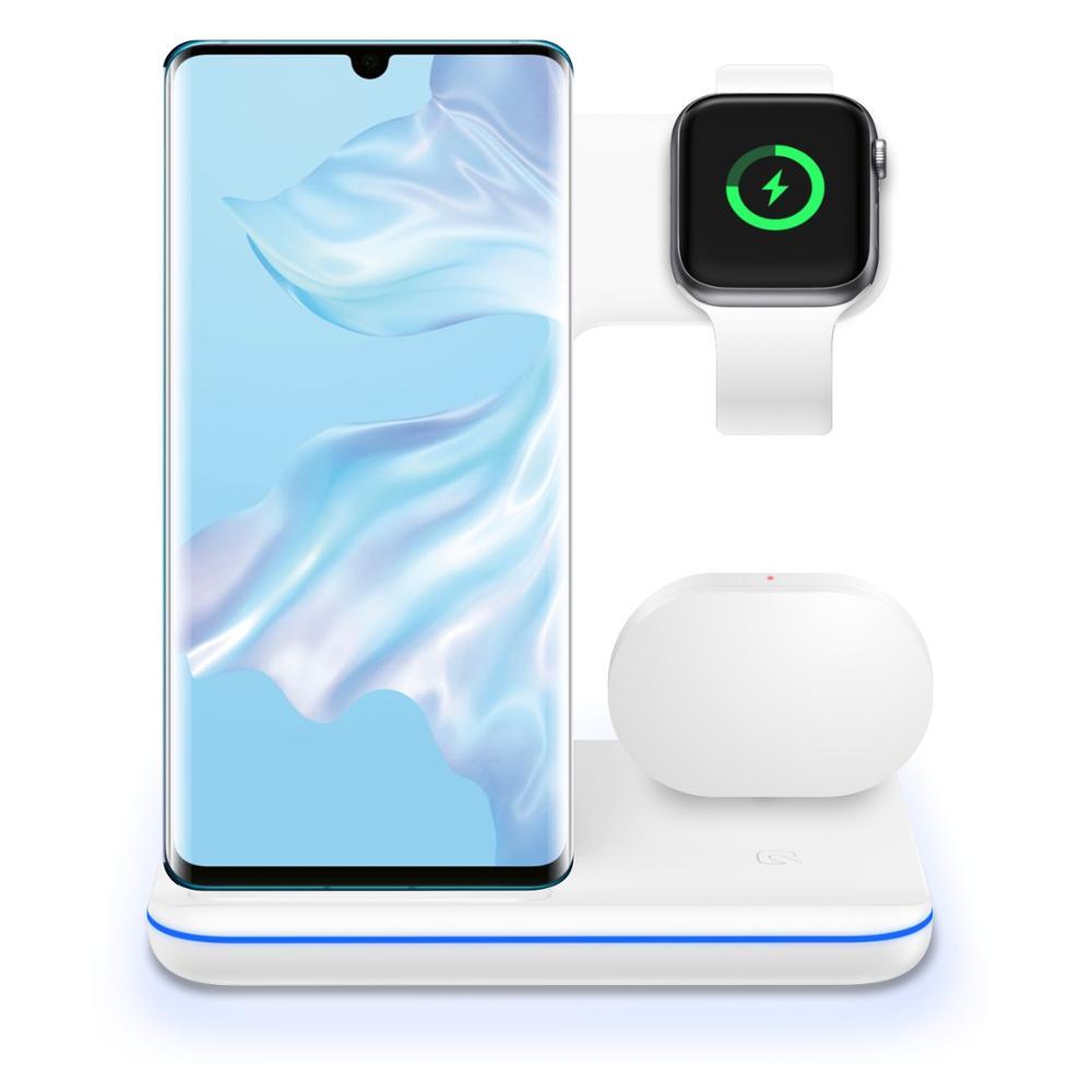 3 In 1 Mobile Phone Watch Wireless Charger Stand