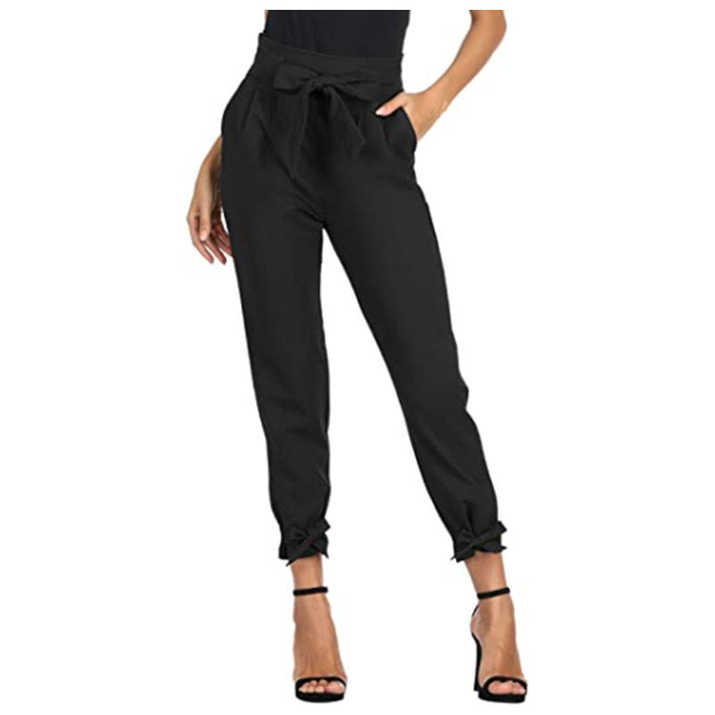 Women  Lace Up  Loose Fitting Trousers