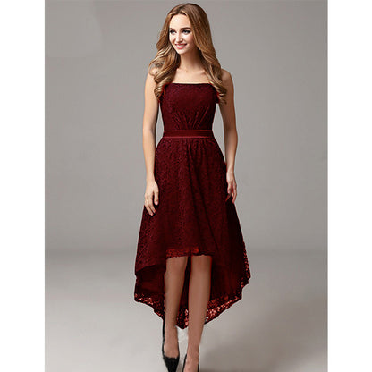 Women   Wrapped Chest   Slim Tail Cocktail Dress