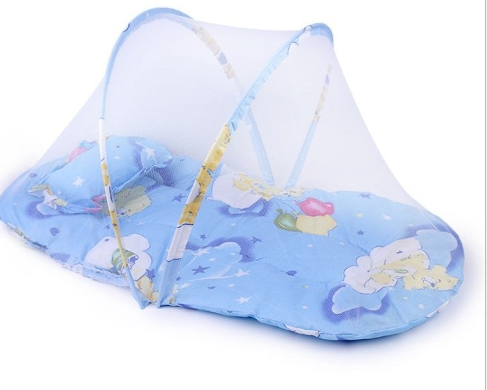 Kids Zipper Mosquito Net Sleeping Cushion