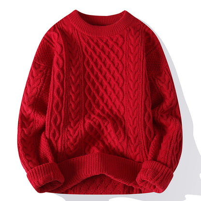 Men Fashion Personalized Twist Knitwear