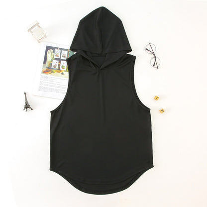 Men  Fashion Hooded Fitness Vest