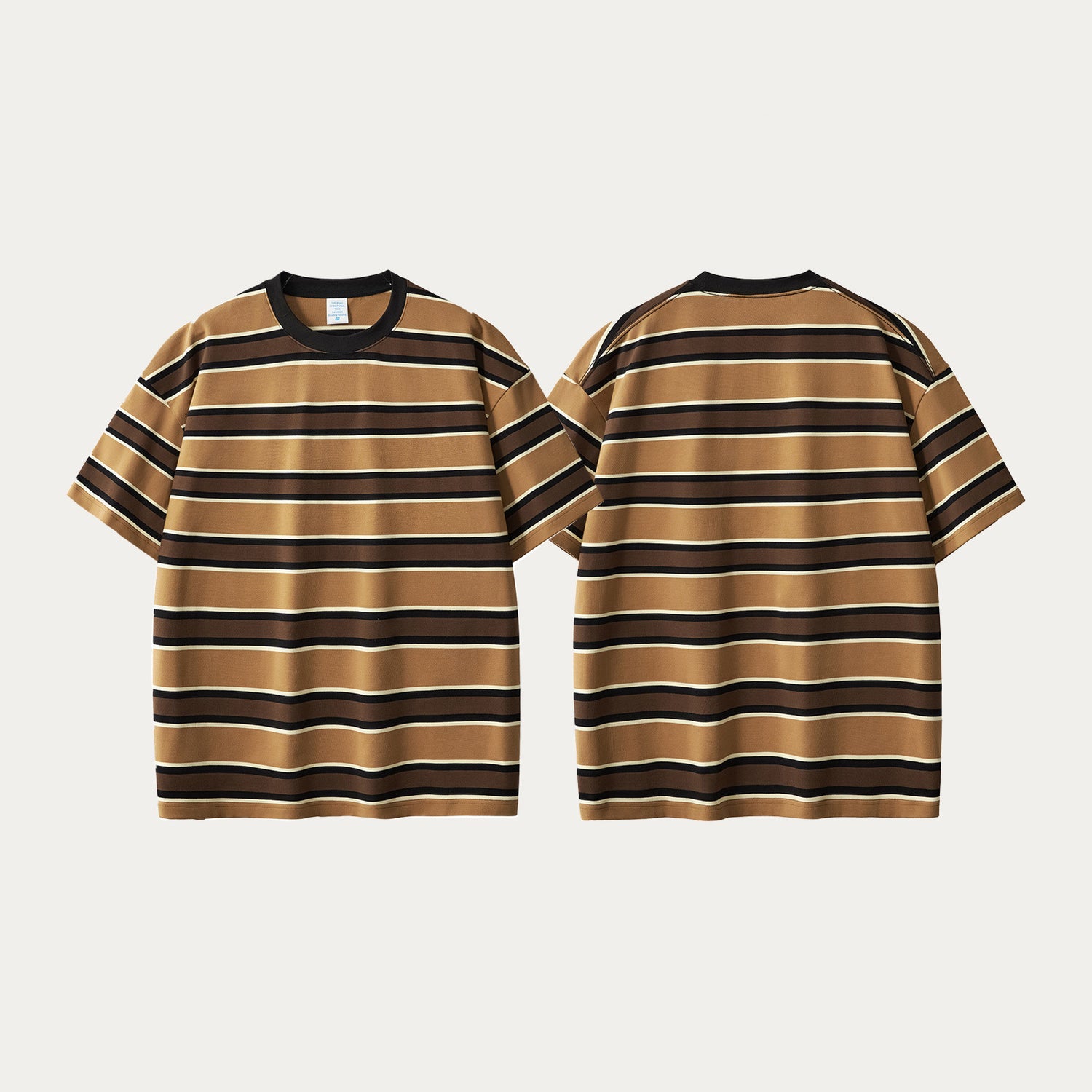 Men Striped Fashion Sleeve T-shirt