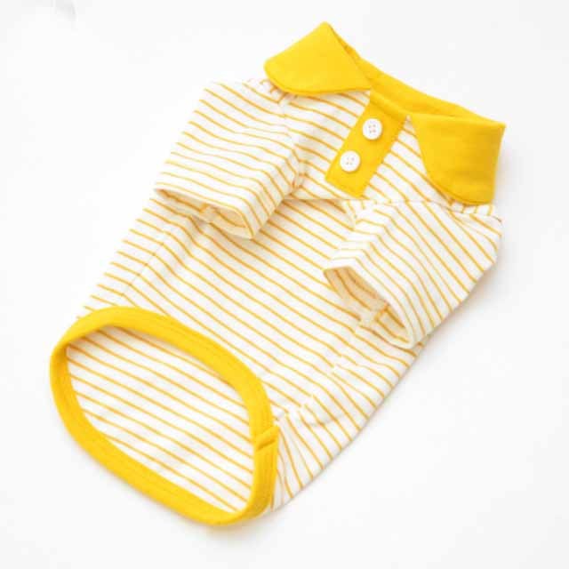 Pets Striped polo shirt Clothes