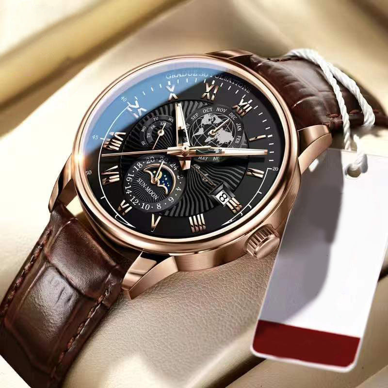 Men Fashion Business Personality Belt Watch