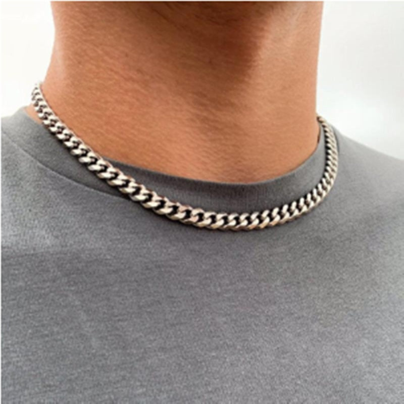 Men Fashion Titanium Steel Chain Necklace