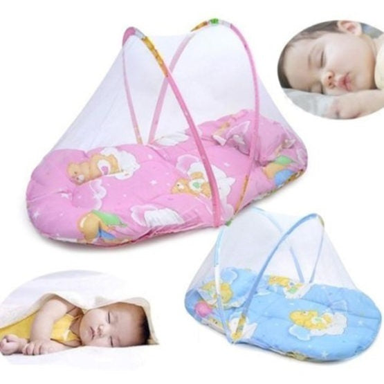 Kids Zipper Mosquito Net Sleeping Cushion