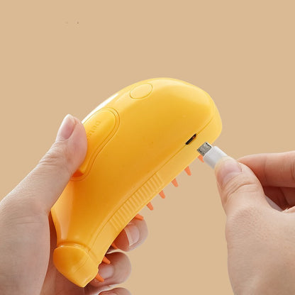 Cat 3 In 1 Steam Spray Massage Brush