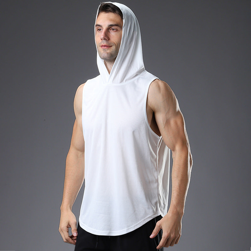 Men  Fashion Hooded Fitness Vest