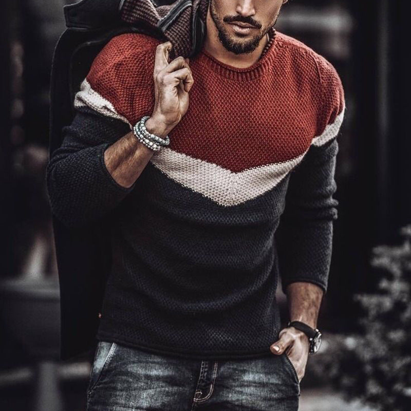 Men Fashion  Long Sleeve Sweater