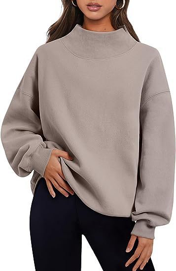 Women  Loose Tops Round Neck Hoodie  Clothing