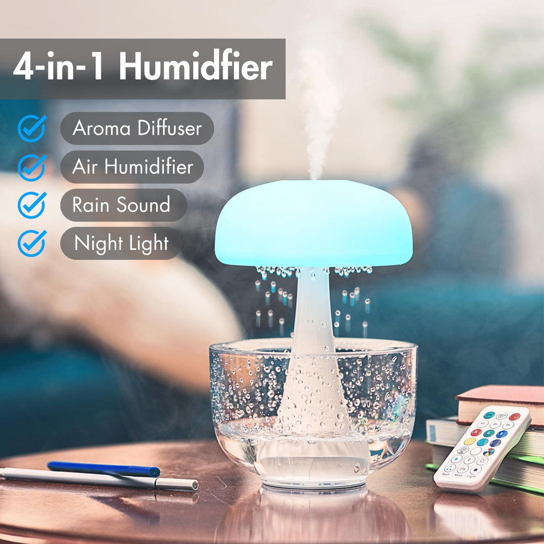 Jellyfish Ultrasonic Raindrop Humidifier