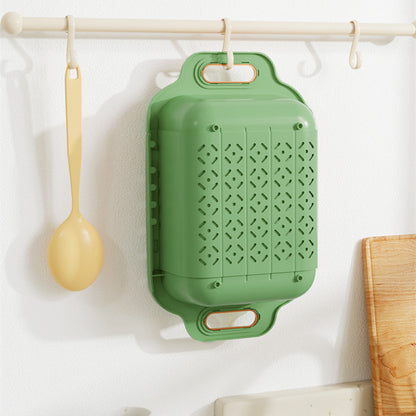 Kitchen Double Retractable Drainer Basket