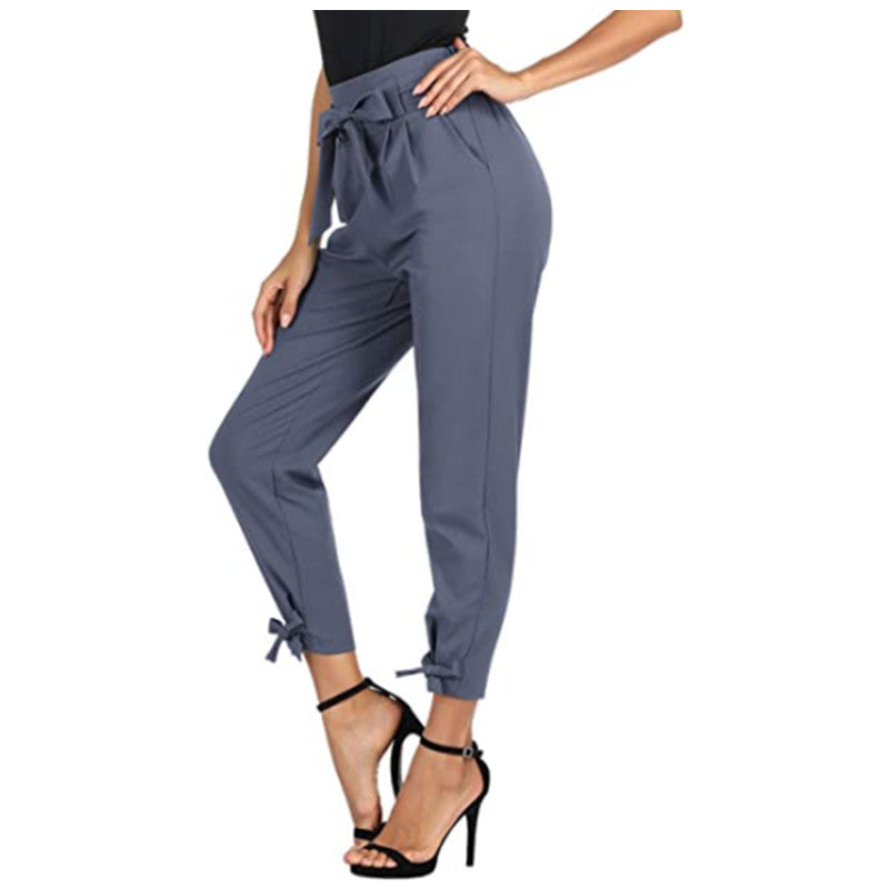 Women  Lace Up  Loose Fitting Trousers