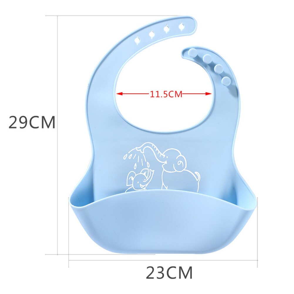 Baby Food Bib Meal Silicone Saliva Bag