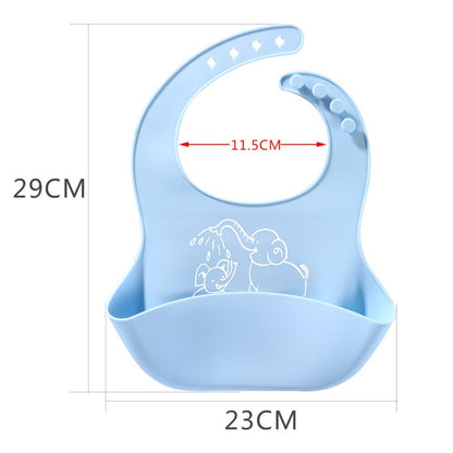 Baby Food Bib Meal Silicone Saliva Bag