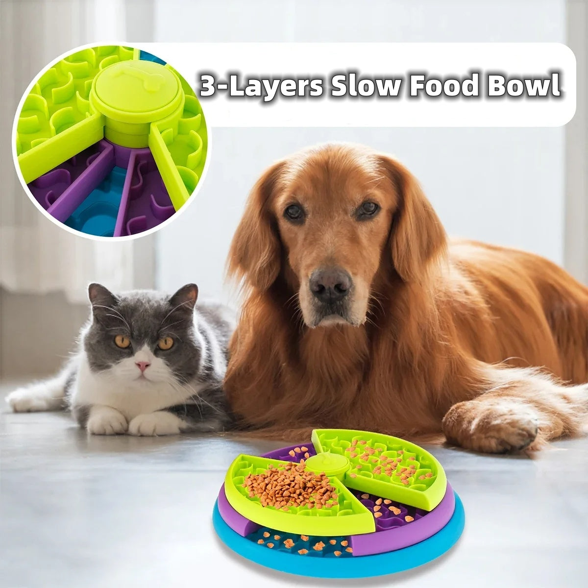 Pet Anti Choking Slow Food Bowl