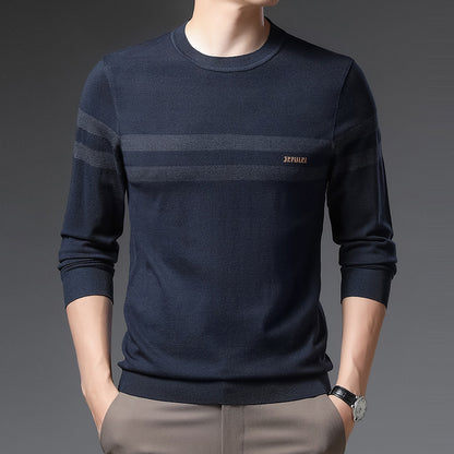 Men Round Neck Fashion Pullover Sweater