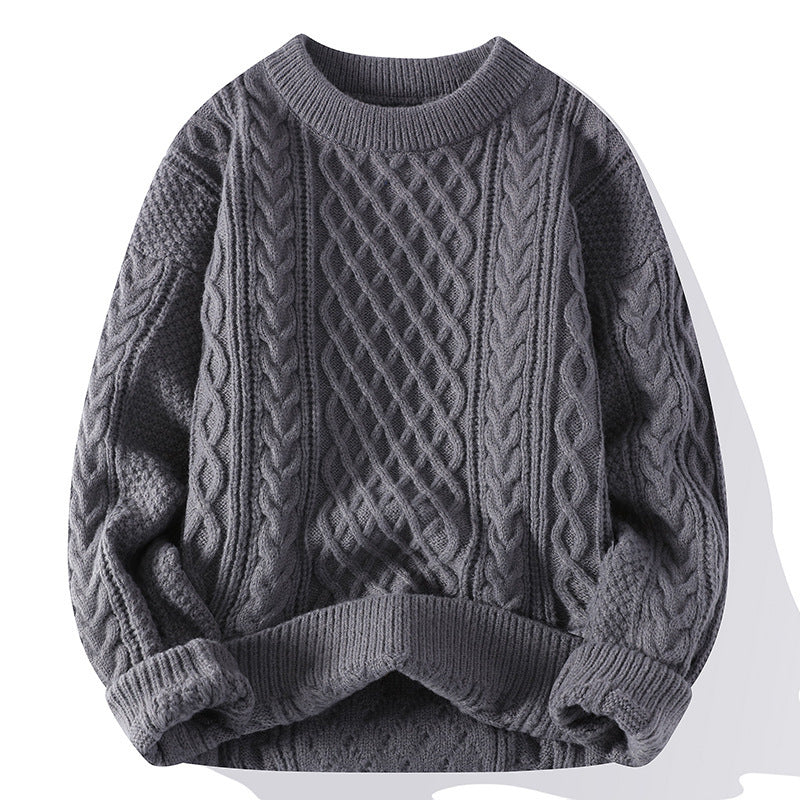 Men Fashion Personalized Twist Knitwear