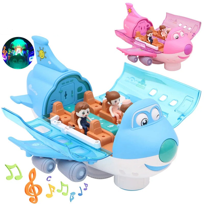 Kids 360 Rotating Electric LED  Airplane Toy