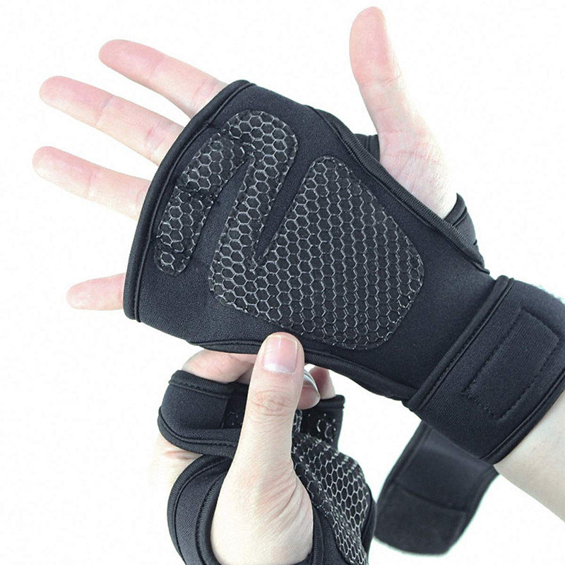 Non-slip Silicone Sports Half Finger Gloves