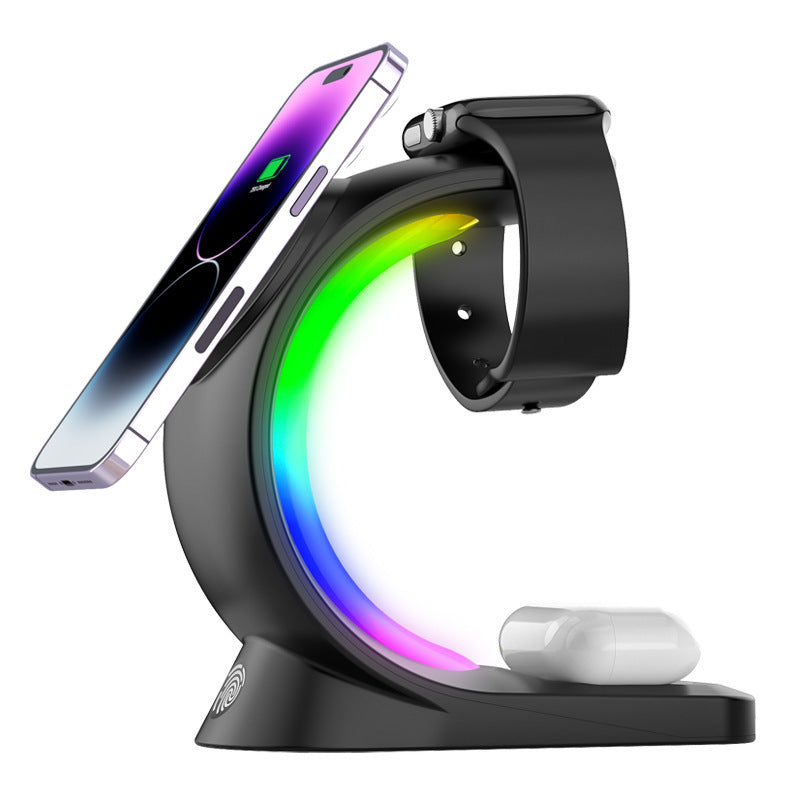 4 In 1 Magnetic Wireless  Light Fast Charger