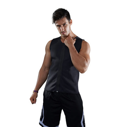 Fitness sports sweat sweat zipper vest